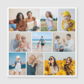 独自の9フォトコラージュ磁気カードを作成 (正面)