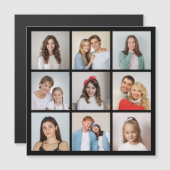 独自の9フォトコラージュ磁気カードを作成 (正面/裏面)