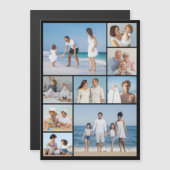 独自の9フォトコラージュ磁気カードを作成 (正面/裏面)