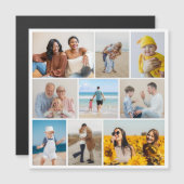 独自の9フォトコラージュ磁気カードを作成 (正面/裏面)