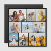 独自の9フォトコラージュ磁気カードを作成 (正面/裏面)