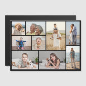 独自の9フォトコラージュ磁気カードを作成 (正面/裏面)