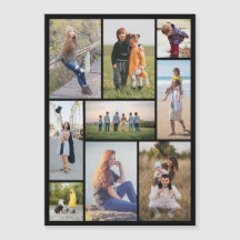 独自の9フォトコラージュ磁気カードを作成