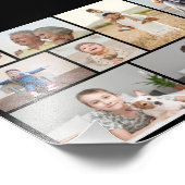 独自の9枚のフォトコラージュ写真の拡大を作成 フォトプリント (角)