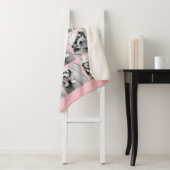 独自の9枚の写真を追加コラージュ – CAN edit pink シェルパブランケット (インサイチュ)