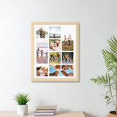 独自の9枚の写真パーソナライズされたコラージュを作成 ポスター