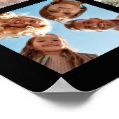 独自の9枚の写真モダンコラージュの正方形を作成 ポスター (角)