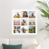 独自の9枚の写真モダンコラージュの正方形を作成 ポスター