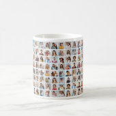 独自の96フォトカスタムコラージュを作成 コーヒーマグカップ (中央)