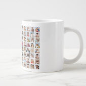 独自の96フォトカスタムコラージュを作成 ジャンボコーヒーマグカップ (右)