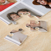 独自の96フォトコラージュの編集可能な色を作成 ジグソーパズル (側面)