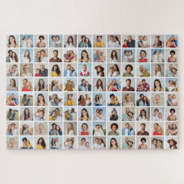 独自の96フォトコラージュの編集可能な色を作成 ジグソーパズル