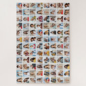 独自の96フォトコラージュの編集可能な色を作成 ジグソーパズル (縦)