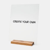 独自の アクリルサイン (傾斜)