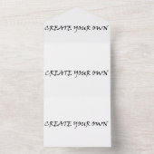 独自の オールインワン招待状 (内側)