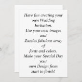 独自の&カスタマイズを作成パーソナライズされた結婚する 招待状 (正面/裏面)