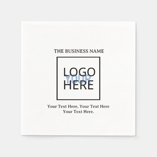 独自の スタンダードカクテルナプキン (正面)