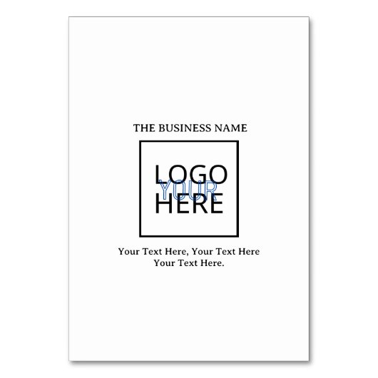 独自の テーブルナンバー (正面)