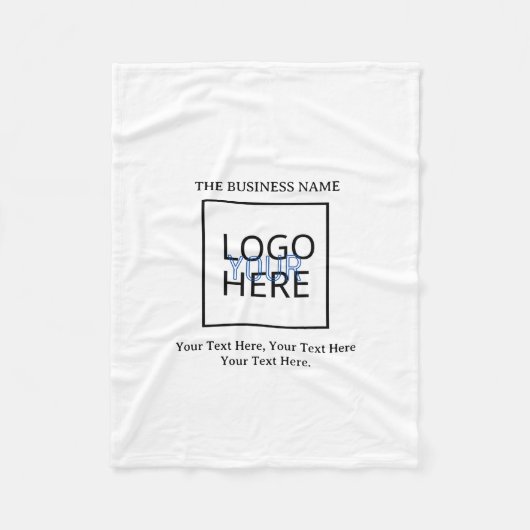 独自の フリースブランケット (正面)