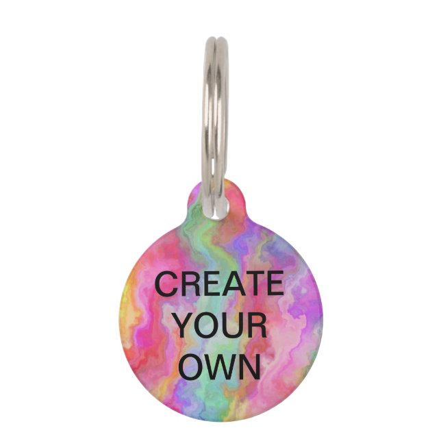 独自の ペット　ネームタグ (正面)