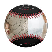 独自の「最高のパパEver」を作成2 Photo Keepsake 野球ボール (正面)