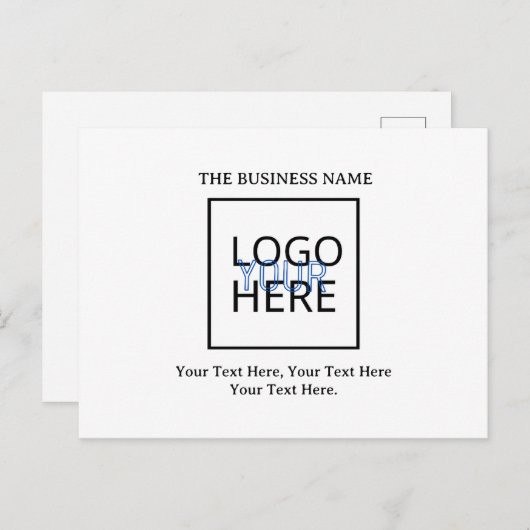 独自の 案内ポストカード (正面/裏面)