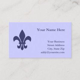 独自の（紋章の）フラ・ダ・リ 名刺