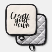 独自の 鍋敷き (正面/裏面)