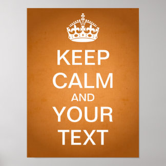 独自の「Calm」ポスタ保ーを作成する(ヴィンテージ紙) ポスター