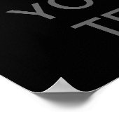 独自の「Calm」ポ保スター(メッドグレー)を作成 ポスター (角)