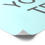 独自の「Calm」ポ保スター(メッドグレー)を作成 ポスター (角)