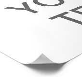 独自の「Calm」ポ保スター（メッドグレー）を作成 ポスター (角)