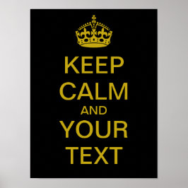 独自の「Calm」ポ保スタ（真鍮）を作成 ポスター