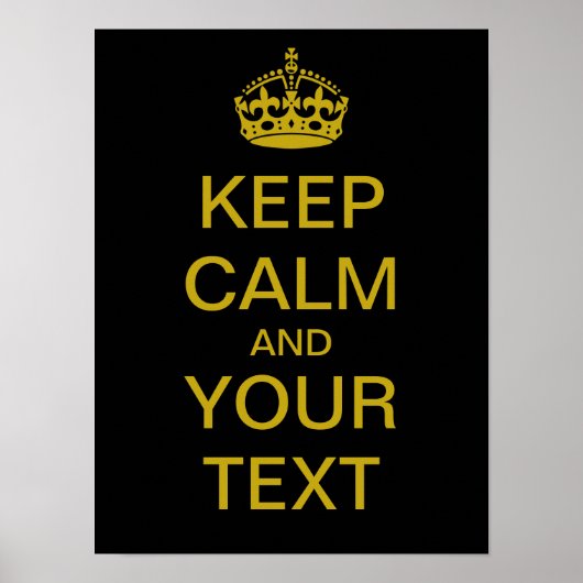 独自の「Calm」ポ保スタ（真鍮）を作成 ポスター (正面)