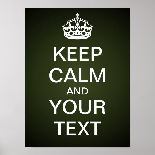 独自の「Calm & On保」を作運成す(緑) ポスター (正面)