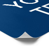 独自の「Calm & On保」ポスタを運作成! ポスター (角)