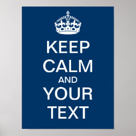 独自の「Calm & On保」ポスタを運作成! ポスター