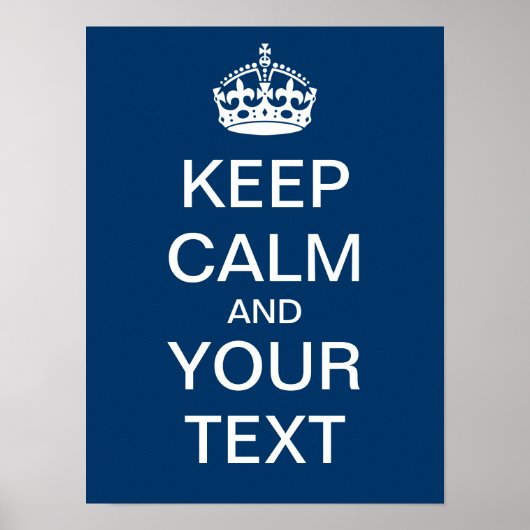 独自の「Calm & On保」ポスタを運作成! ポスター (正面)