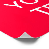 独自の「Calm & On保」ポスタを運作成! ポスター (角)