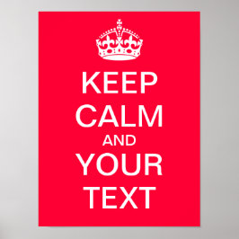 独自の「Calm & On保」ポスタを運作成! ポスター