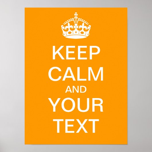 独自の「Calm & On保」ポスタを運作成! ポスター (正面)