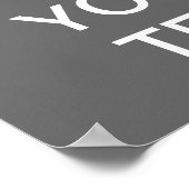 独自の「Calm & On保」ポスタを運作成! ポスター (角)