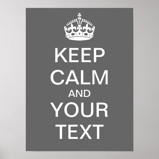 独自の「Calm & On保」ポスタを運作成! ポスター (正面)