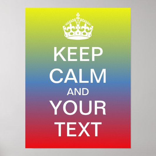 独自の「Calm & On保」ポスタを運作成! ポスター (正面)