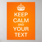 独自の「Calm & On保」ポスタを運作成! ポスター (正面)