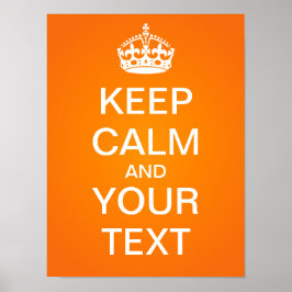 独自の「Calm & On保」ポスタを運作成! ポスター