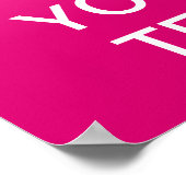 独自の「Calm & On保」ポスタを運作成! ポスター (角)