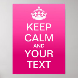 独自の「Calm & On保」ポスタを運作成! ポスター