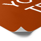 独自の「Calm & On保」ポスタを運作成! ポスター (角)