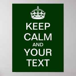 独自の「Calm & On保」ポスタを運作成! ポスター